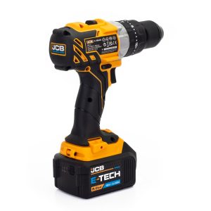JCB 18V 45Nm Brushless Combi Drill, Variable Speed with 3.0Ah Li-ion Battery & 2.4A Fast Charger | JCB-18CD-3CXB